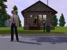 Sims 3 — Kelowna Kabin - 2 rm, 1 bth by Inigo — This is a two-room cabin with an outhouse and is modelled after an actual