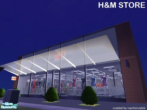 Sims 2 — H&M STORE by ivanhorvatsb — H&M STORE (Complete it furnishing and decorating)