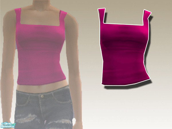 Sims 2 — Sporty Tops - Pink by TSR Archive — \'Easy\' doesn\'t means \'Unfashionable\', right?