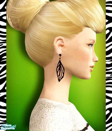 Sims 2 — Live Dangerously Earrings set - Leaf 1 by haiduong — Ok, I uploaded my old earrings that I made 2 weeks ago but