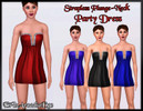 Sims 3 — Strapless Plunge Party Dress by EtInArcadiaEgo — The little number features a daring strapless cut that is sure