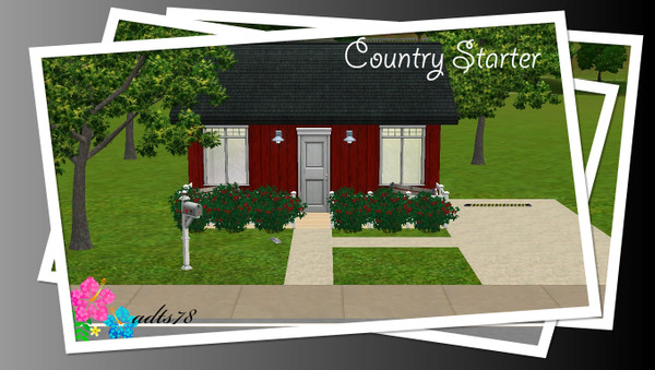 Sims 3 — Country Starter by adts78 — This one bedroom, one bath country style starter is a great place for newly single