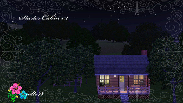 Sims 3 — Starter Cabin v2 by adts78 — This very small, studio style, cabin is perfect for the sim just starting out on