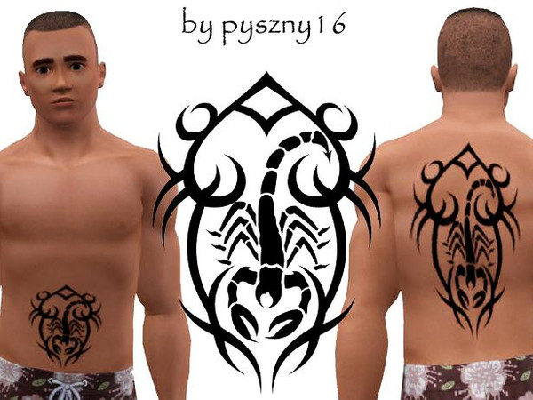 Sims 3 — pyszny16_tattoo_Scorpion_7 by pyszny16 — 