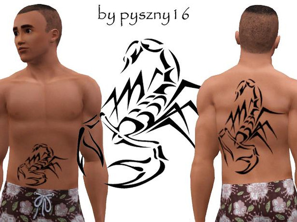 Sims 3 — pyszny16_tattoo_Scorpion_8 by pyszny16 — 