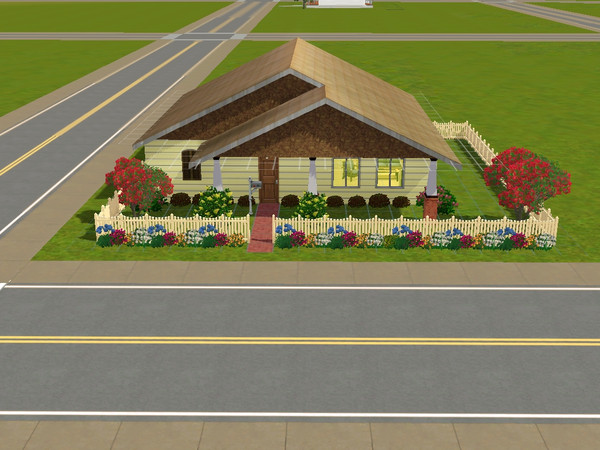 Sims 3 — Haus Brigitta by DO5NBR — A sweet and pretty little house for a young couple or other two persons. One bedroom,
