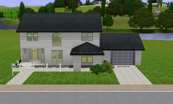 Sims 3 — Plain Jane Prefap by gdoodle — 3 bedrooms, 2 bathrooms, 1 car garage