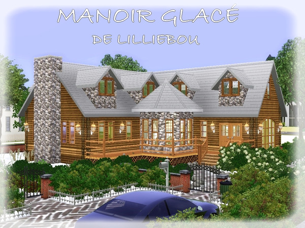 Sims 3 —  by lilliebou — Hi! This is a house in the snow and here are its rooms: -Kitchen/Dining room -Living room