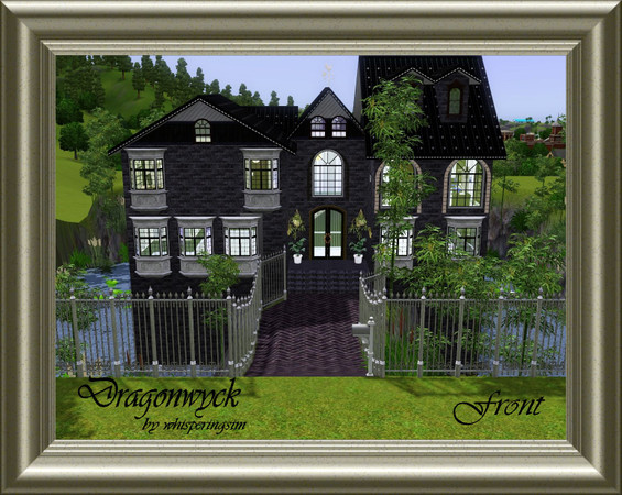 Sims 3 — Dragonwyck by whisperingsim — Appearances CAN be deceiving, but don't let the outside of this house deter you.