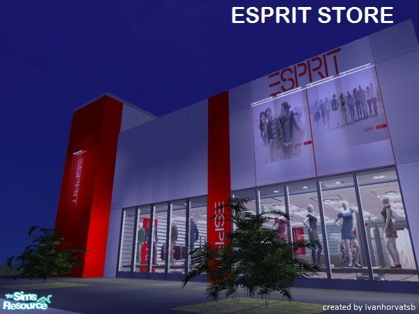 Sims 2 — ESPRIT STORE by ivanhorvatsb — ESPRIT STORE (Complete it furnishing and decorating)