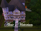 Sims 3 — Aine's Victorian by Lunette — A completely furnished 3 bedroom, 2 1/2 bath Victorian. Has a spacious dining