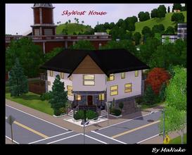 Sims 3 — SkyWest house by manuke — Modernised and extended americana house at 442 skyborough Blvd. Its corner enterance