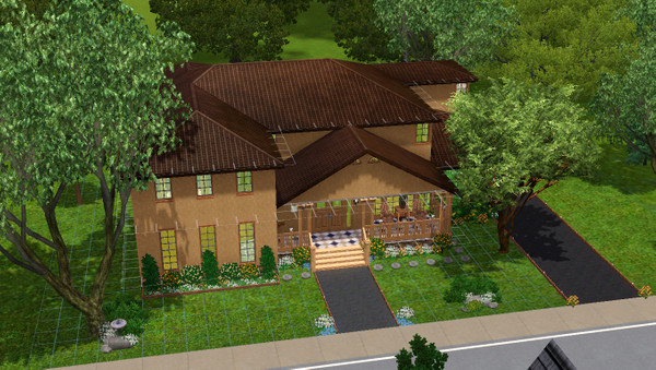 Sims 3 — Classic Ave by oldmember_AnimeSimChick08 — A classic style home with 3 bedrooms, nursery, lounge, and large