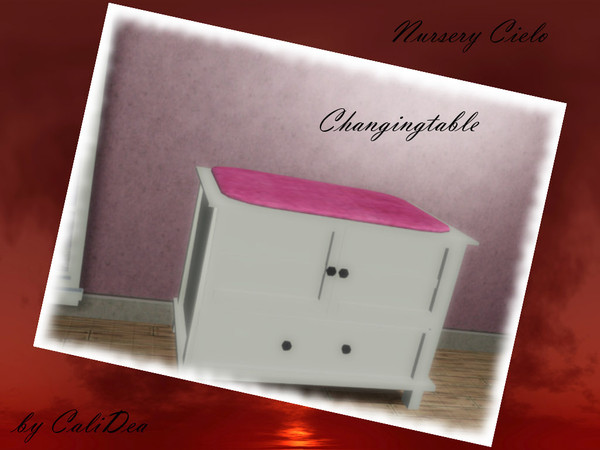 Sims 3 — Nursery Cielo Changingtable by CaliDea — Nursery Cielo Changingtable
