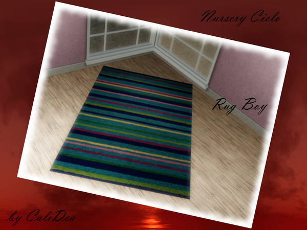 Sims 3 — Nursery Cielo Rug Boy by CaliDea — Nursery Cielo Rug Boy