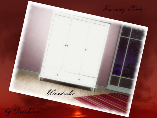 Sims 3 — Nursery Cielo Wardrobe by CaliDea — Nursery Cielo Wardrobe