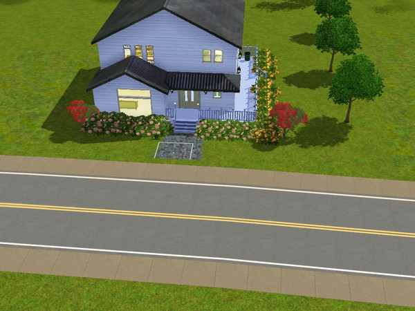 Sims 3 — Haus Christa by DO5NBR — Family home with 3 bedrooms , 2 bathrooms, veranda.