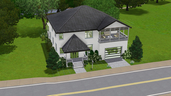 Sims 3 — Calligia Grey by oldmember_AnimeSimChick08 — Classic style home with 3 bedrooms, 2 1/2 bath, open livingroom