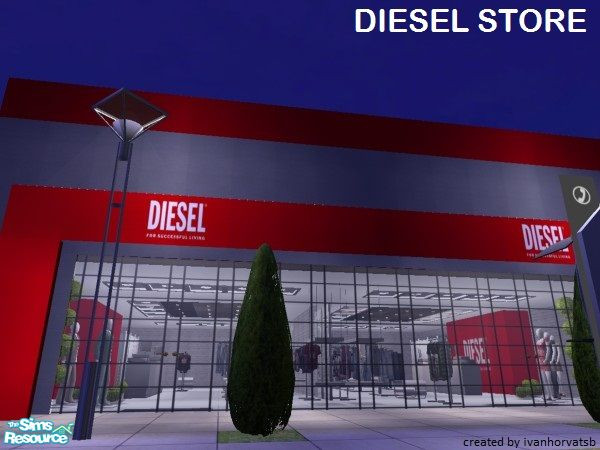 Sims 2 — DIESEL STORE by ivanhorvatsb — DIESEL STORE (Complete it furnishing and decorating)
