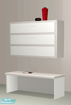 Sims 2 — Alone Living Room set(part1) recolor 4 - Cherrynd-alonebookcase1-reco4 by CherryND — 