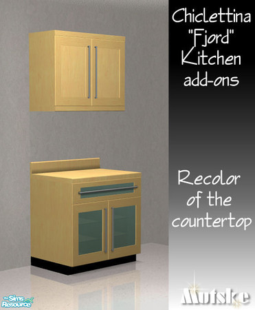 Sims 2 — Chiclettina Fjord Kitchen Uppercabinet Loft Recolor 10 by Mutske — Countertop recolor.