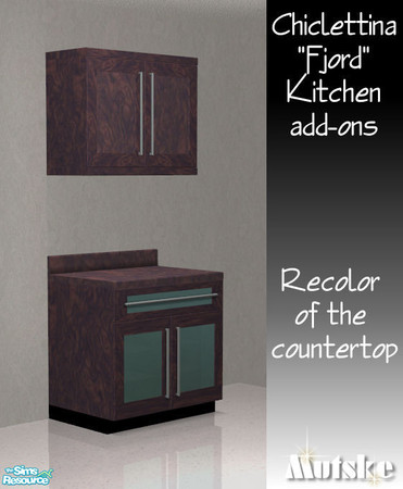 Sims 2 — Chiclettina Fjord Kitchen Uppercabinet Loft Recolor 09 by Mutske — Countertop recolor.