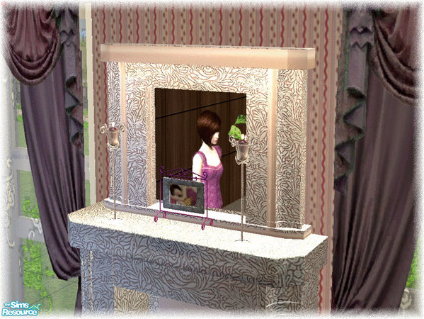 Sims 2 — Promise living room - mirror for fireplace by kibanahnah — After the bedroom the living room!new mesh set!