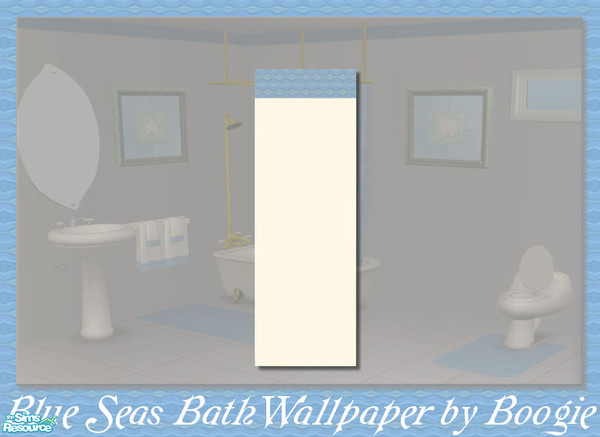 Sims 2 — Blue Seas Wallpaper by boogie woogie — Part of the Blue Seas Bath