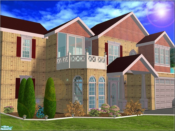 Sims 2 — V-87 by Veronn — ** Only TSR and Maxis ** Country style,3x3 medium lot,1 bathroom,2 livingroom and american