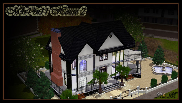 Sims 3 — M4r14n11 House 2 by M4r14n11 — M4r14n11 House 2: It has 1 Living Room, 1 kitchen, 1 bathroom, 2 halls, balconys