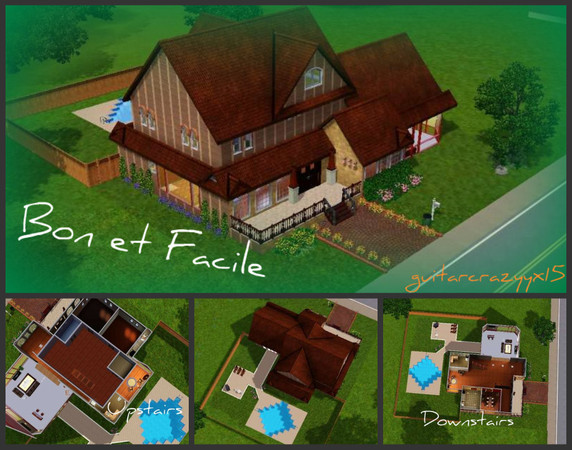 Sims 3 — Bon et Facile by guitarcrazyyx15 — 2 bedrooms, 3 bathrooms