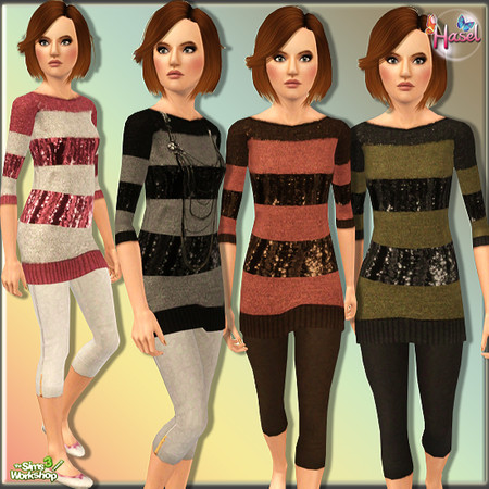 Sims 3 — This Is For -Teen- by hasel — 3 recolorable Palettes 4 different styles.. Enjoy..