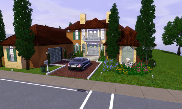 Sims 3 — Luxury Mediterranean House by ImTheOne — This Beautiful luxury Mediterranean house features 4 bedroom, 2 1/2