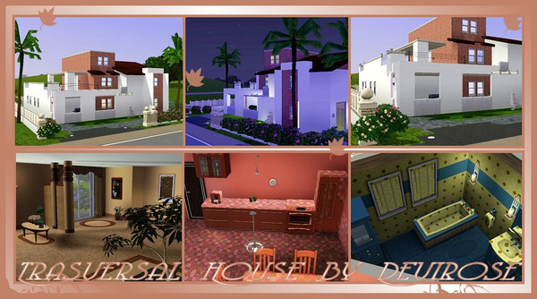 Sims 3 — Trasversal House by Devirose — I hope you like it^^If you want see all my creations visit my page (Devirose)to