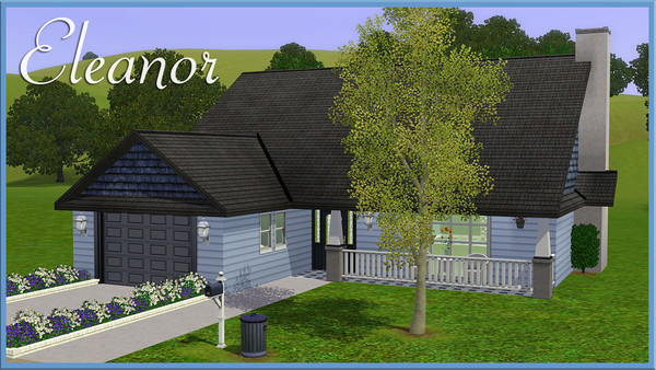 Sims 3 — Eleanor by macgirlffx — A nice lot for a nice sim. Great for those outdoors-hating sims too. The basement if