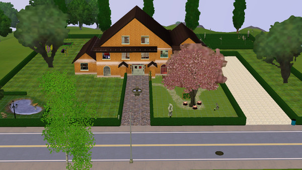 Sims 3 — Trinity Gardens by l4ur4o — This home comes with an office, a guest room and a full bathroom down stairs. There