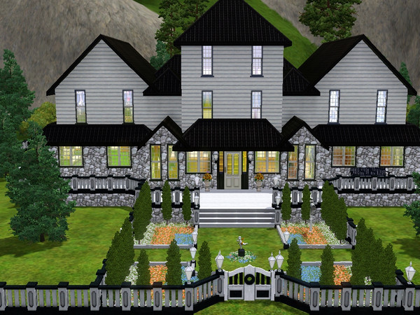 Sims 3 — Maye by HollyHoskinson — This ranch style home has 2 bedrooms,2 baths. no CC all EA.