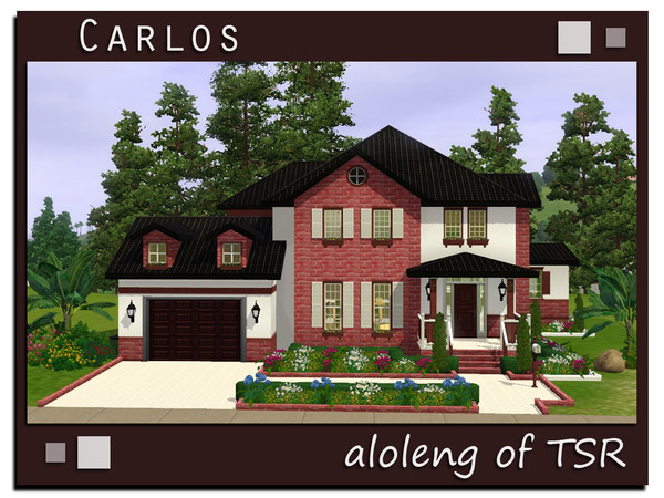 Sims 3 — Carlos by aloleng — 4 bedroom, 2 toilet and bath, 1 car garage home. Requires WA expansion pack. 
