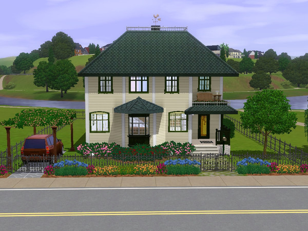 Sims 3 — Riverside  by Kath616 — This house has a large living room, eat-in kitchen with two bedrooms, 1 1/2 baths. Other