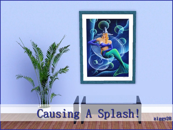 Sims 3 — Causing A splash! by ziggy28 — Causing A Splash by the artist Michael L Kungl. Re-coloured frame still
