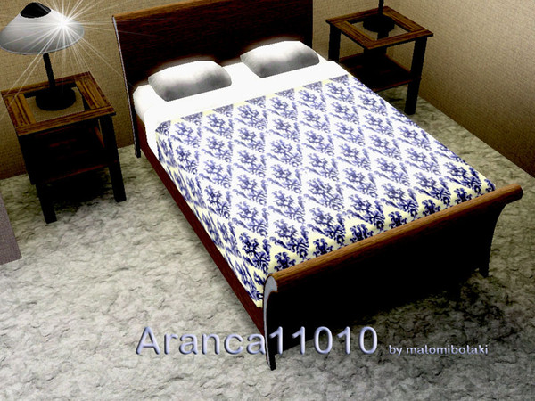 Sims 3 — Aranca11010 by matomibotaki — Tile pattern in blue, light blue and light yellow, to find under Fabric.