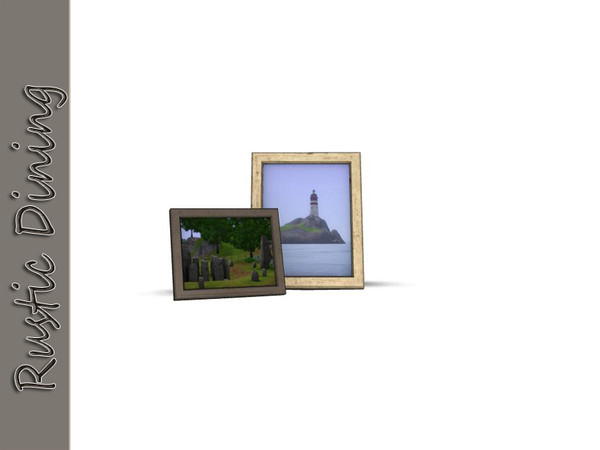 Sims 3 — Rustic Dining Photoframes by Angela — Rustic Dining Photoframes. Made by Angela@TSR (2010) Please don't clone my