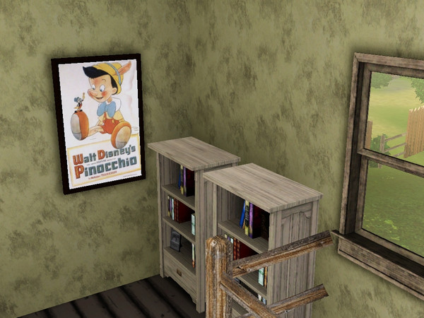 Sims 3 — Pinoccio Movie POster by paterdave2 — Painting of the original movie poster of Disney's Pinoccio. Part of the