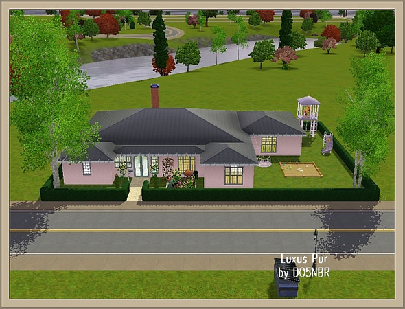 Sims 3 — Luxus Pur by DO5NBR — This luxurious home offers a great hall, a livingroom, 2 bedrooms, a kitchen/dinig area