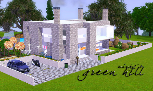 Sims 3 — Green Hill by miuky386 —  a big lot, but worth it... you'll find lots of stuff from China and France and a