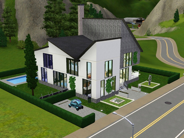 Sims 3 — Moderna by Tagonna — Moderna is a comfortable modern house for a family with kids. 