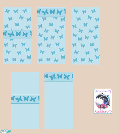 Sims 2 — Butterfly BLUE HB75_FB_BL by hiedibear75 — Butterflies to liven up your room without draining your Sim\'s