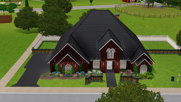 Sims 3 — 610 Boulder St by alexandersj93 — here we have a 3 bedroom 2 bathroom home with a two car garage, eat in