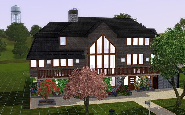 Sims 3 — The Willows (fur) by caseycat — This six bedroom property is deceptively spacious with quirky little corridors