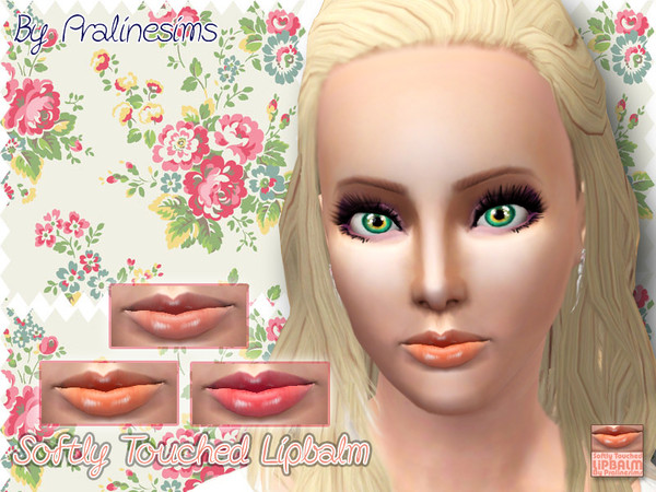 Sims 3 — Softly Touched Lipbalm by Pralinesims — Please do not re-upload my creations or claim them as your own! Please